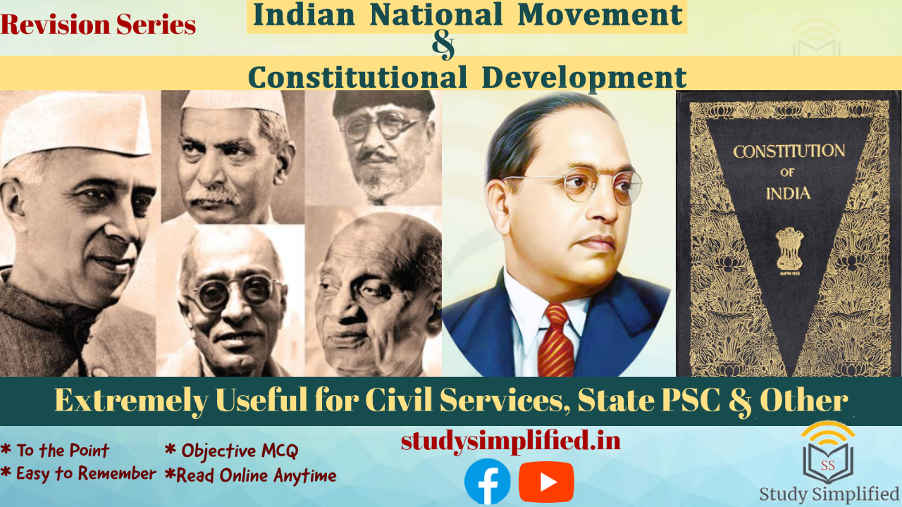 Indian National Movement & Constitutional Development